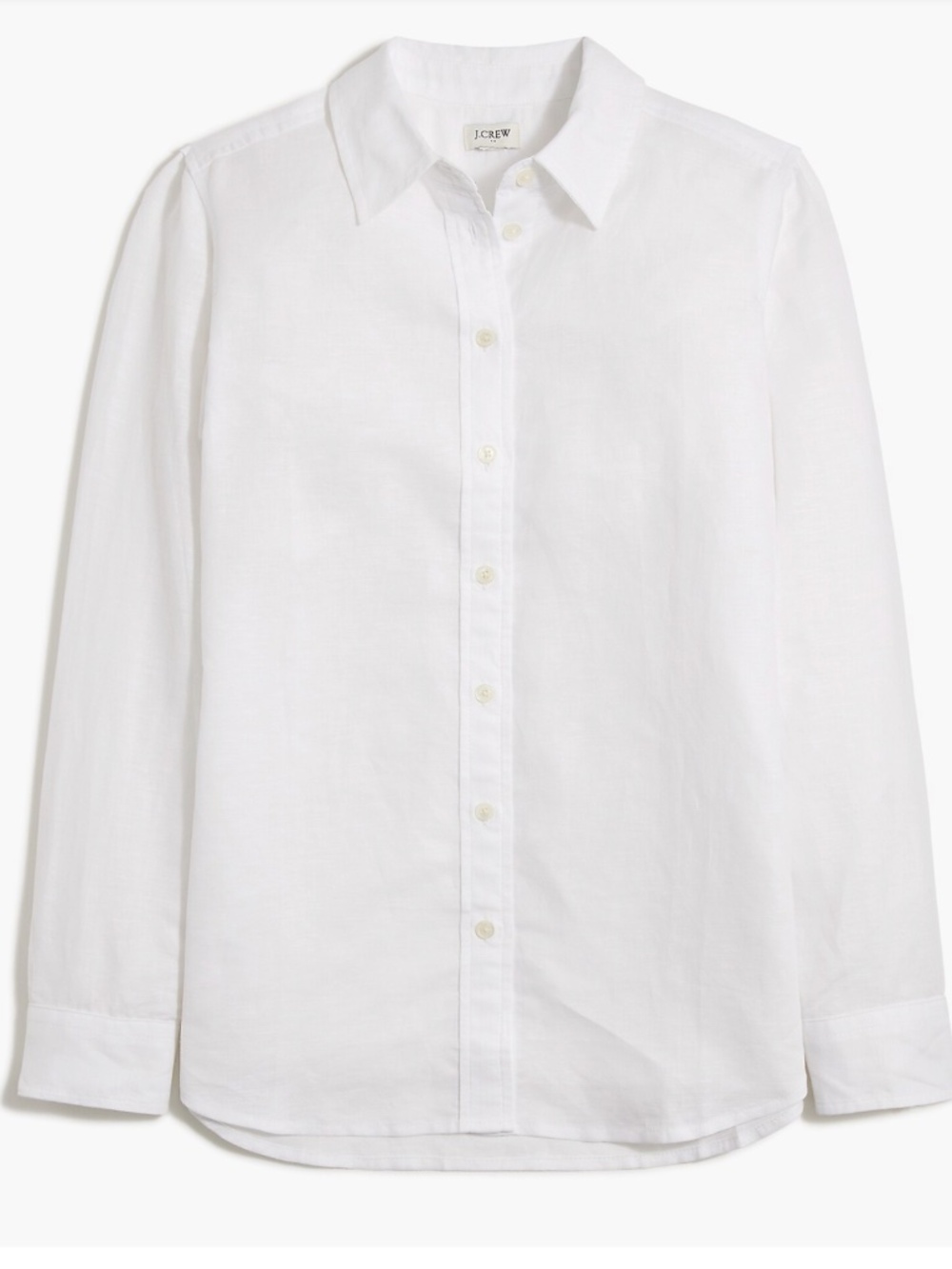 J-Crew Linen Blend Womens Button Up Shirt Sz. S
